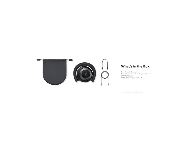 Навушники з мікрофоном ANKER Soundcore Space One Pro Jet Black (A3062G11) - фото 9