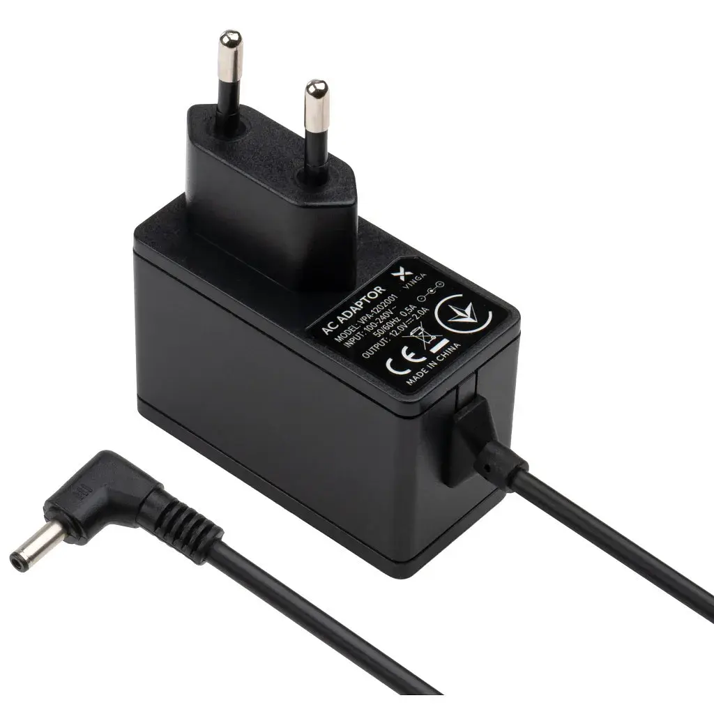 Блок живлення до ноутбуку Vinga 24W 12V 2.0А роз'єм 3.4*1.3, wall mount (VPA-1202001) - фото 3