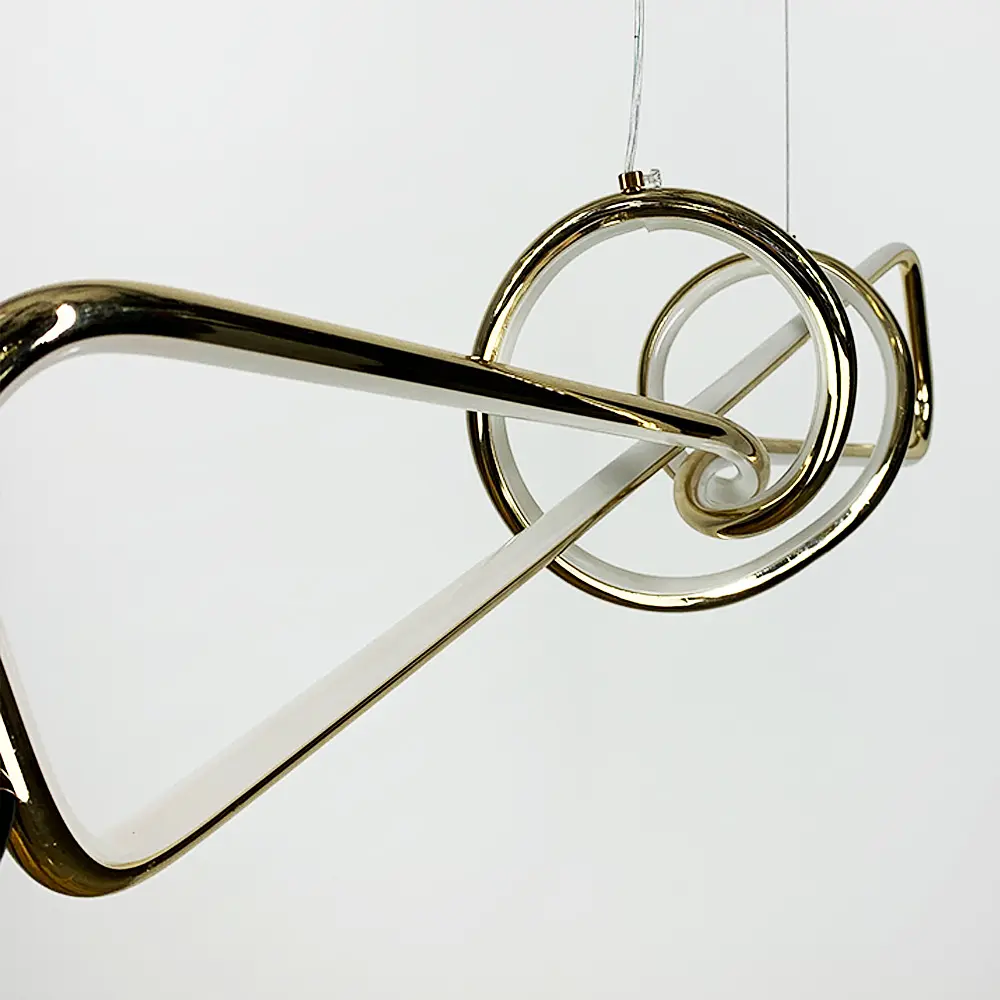 Современная золотая люстра AVIZE в двух размерах Line.F Длина 85 см - фото 5