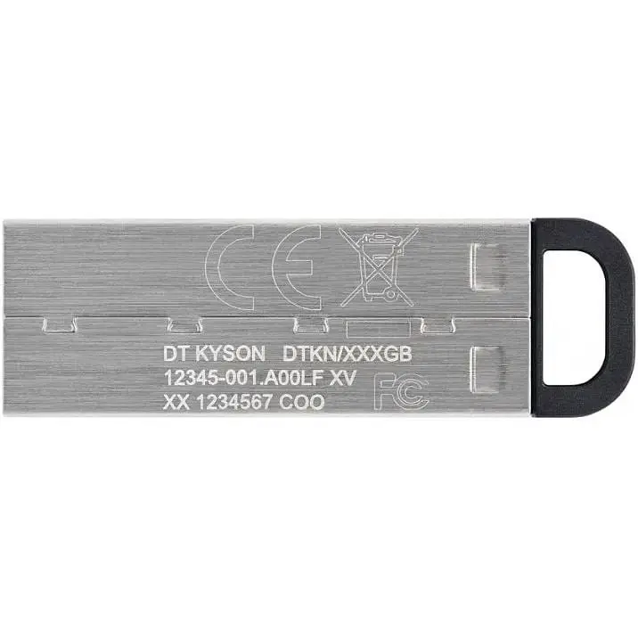 USB флеш-накопичувач Kingston DataTraveler Kyson 128GB USB-A 3.2 Gen 1 Silver/Black (DTKN/128GB) [52238] - фото 4