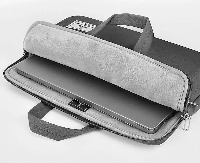 Сумка для ноутбука WiWU Vivi Laptop Handbag 14` Gray (6936686410991) [101619] - фото 5