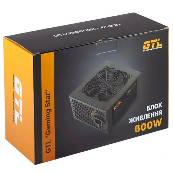 Блок живлення GTL 600W Gaming Star 80 Plus 80+ (GTLGS600BK) Black - фото 5