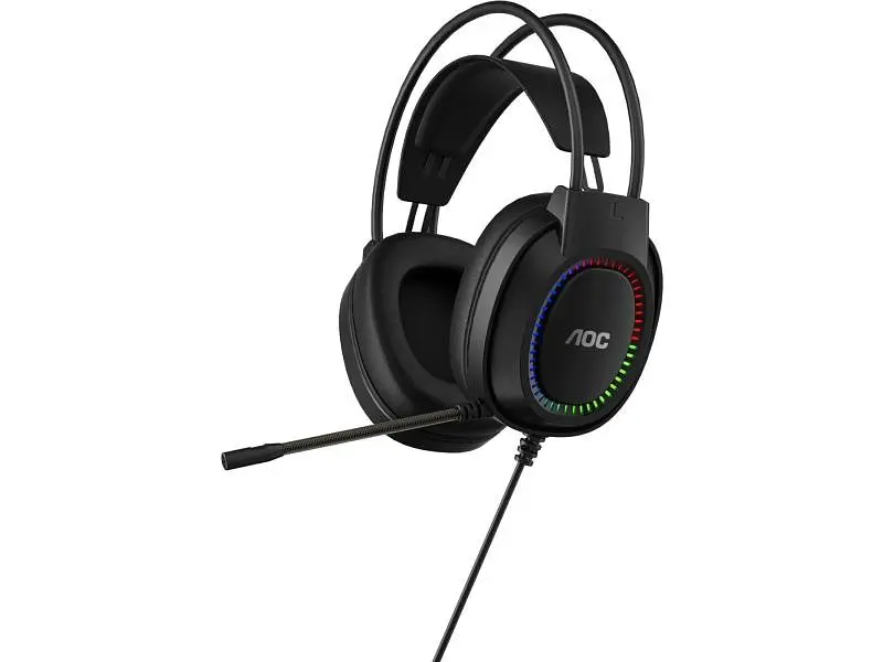 Навушники з мікрофоном AOC ACG2500BK RGB Black - фото 2