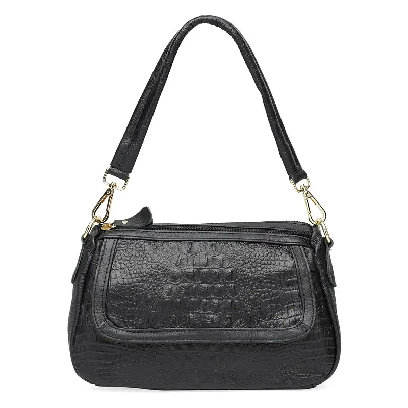 Жіноча шкіряна сумка Borsa Leather K1211-black