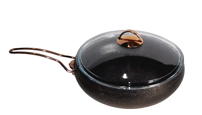 Сковорода-сотейник O.M.S. Collection 3241-30 black-bronze
