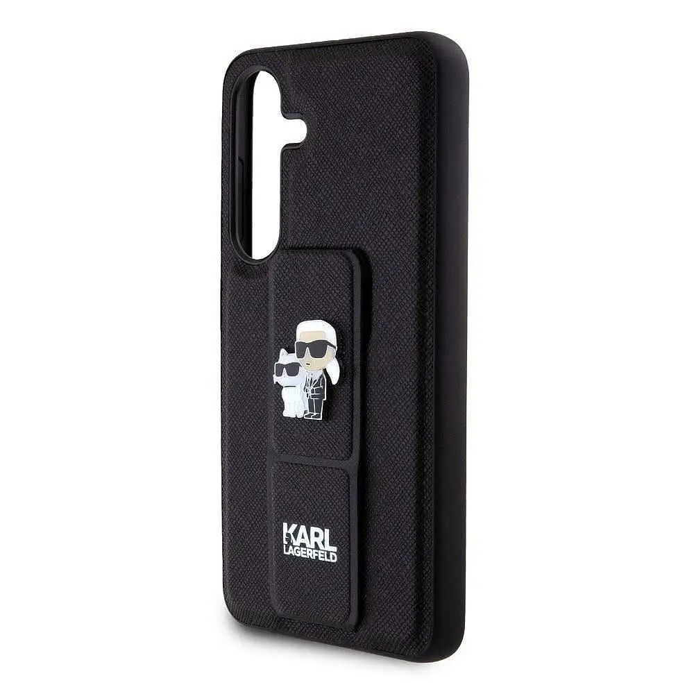 Чехол Karl Lagerfeld Saffiano Grip Stand Metal Logo Back Cover для Samsung Galaxy S24 Black (57983119532) - фото 5