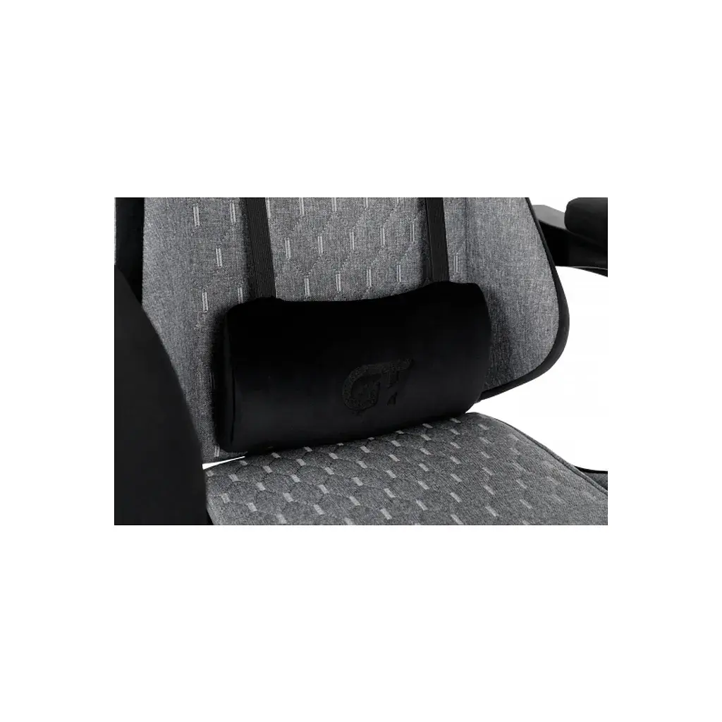 Крісло ігрове GT Racer X-2324 Gray/Black (X-2324 Fabric Gray/Black Suede) - фото 8