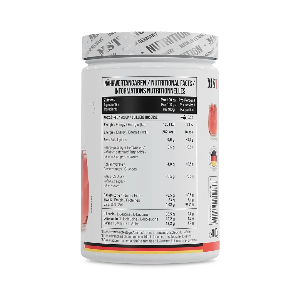 Амінокислоти BCAA ZERO, 1 кг - Вишня MST Nutrition vit0004627 - фото 2