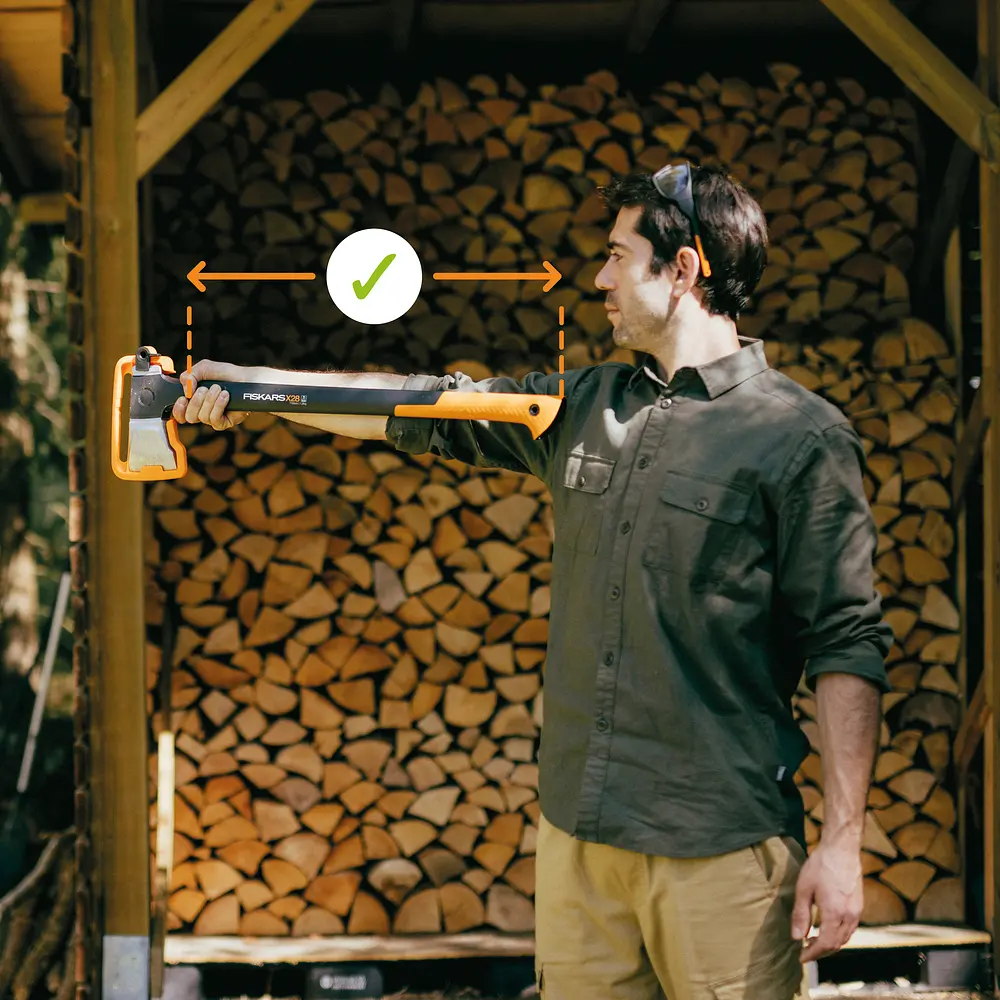 Сокира-колун Fiskars X32 Splitting Axe L, 81,5 см, 2,4 кг (1069108) - фото 4
