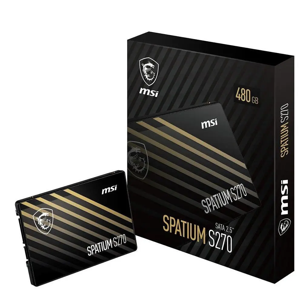 Твердотельное запоминающее устройство накопитель (SSD) SATA2.5" 480GB SPATIUM S270 S78-440E350-P83 MSI - фото 3