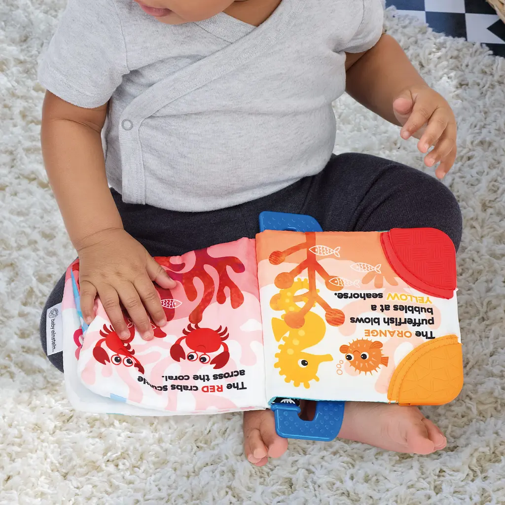 Игрушка-книга мягкая развивающая Baby Einstein Shades of the Sea - фото 11