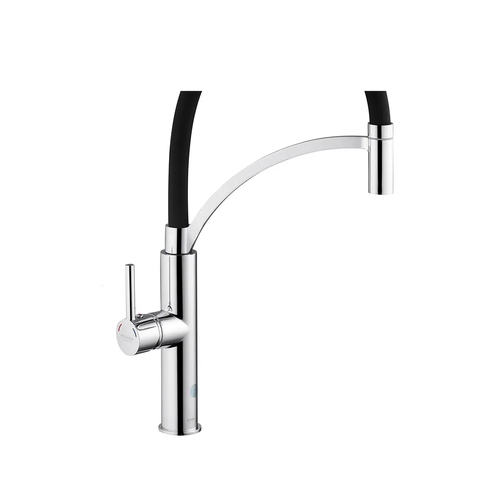 Змішувач для кухні Kroner KRP Ersel - C03900BLK Хром - фото 5