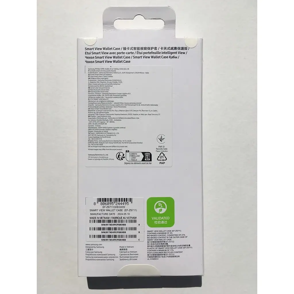 Оригинальный чехол-книжка Samsung для Galaxy S23 FE Smart Wallet Case Official (EF-ZS711CBEGRU) Мятный - фото 3