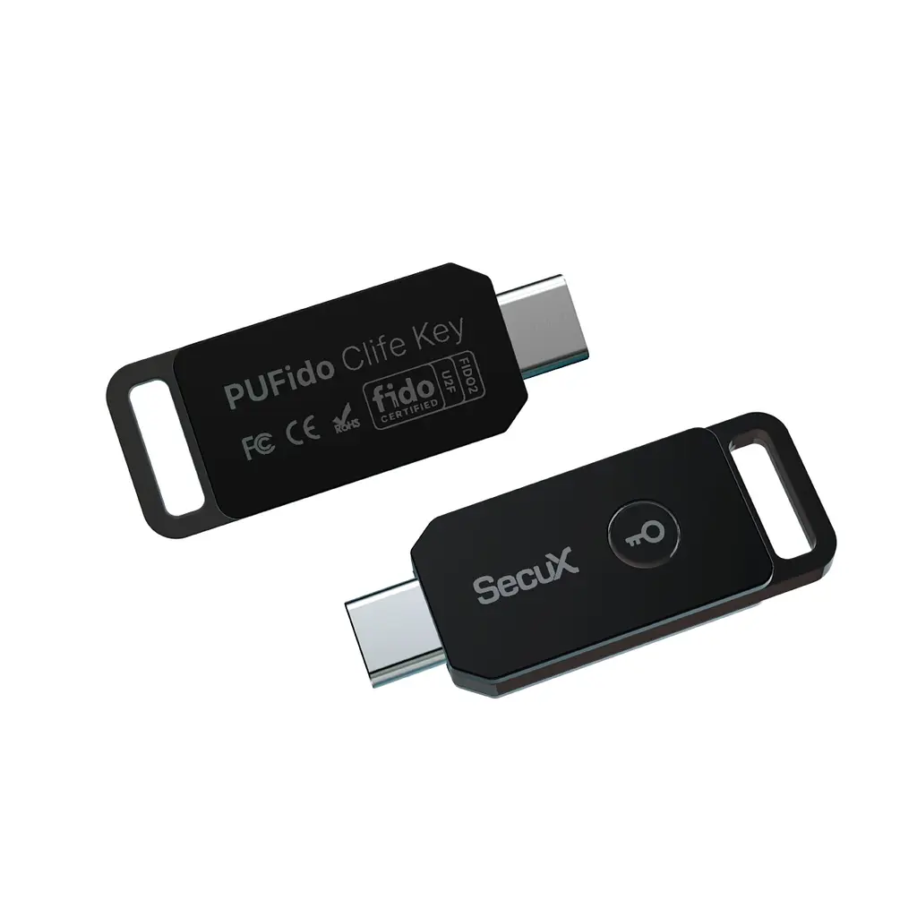 Апаратний ключ SecuX PUFido Clife Key (2FA) сертифікований за стандартом FIDO2, USB Type-C (B0F32FWR2N) - фото 6