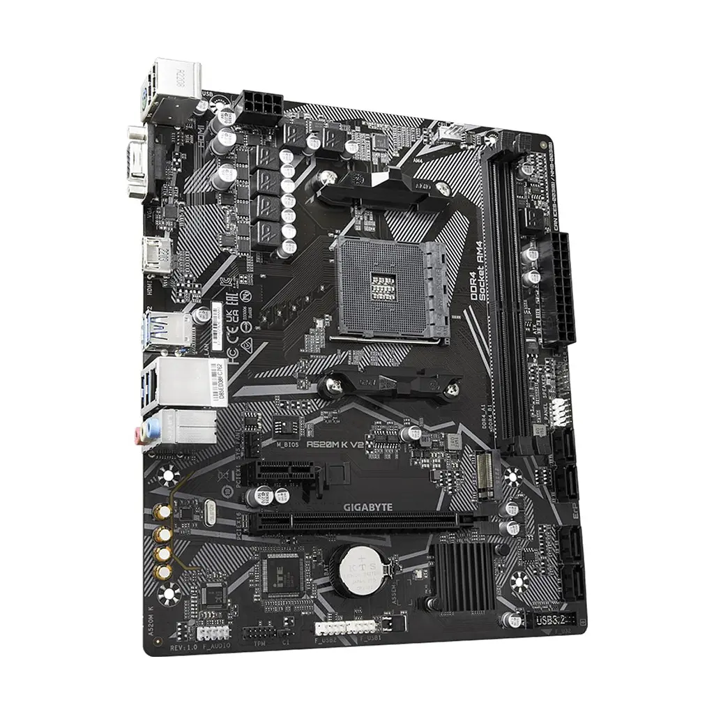 Материнська плата GIGABYTE A520M K V2 - фото 2