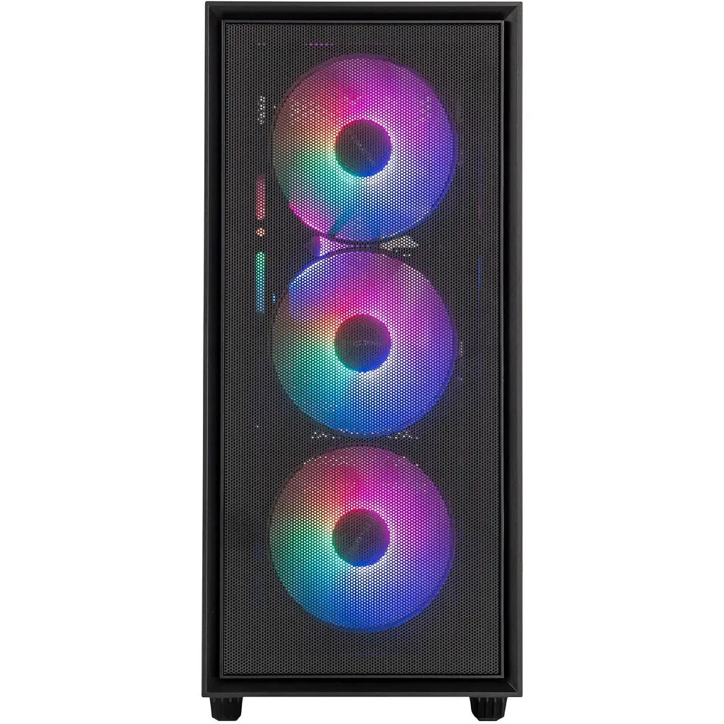 Корпус Prologix E107 Tempered Glass Black [146866] - фото 4