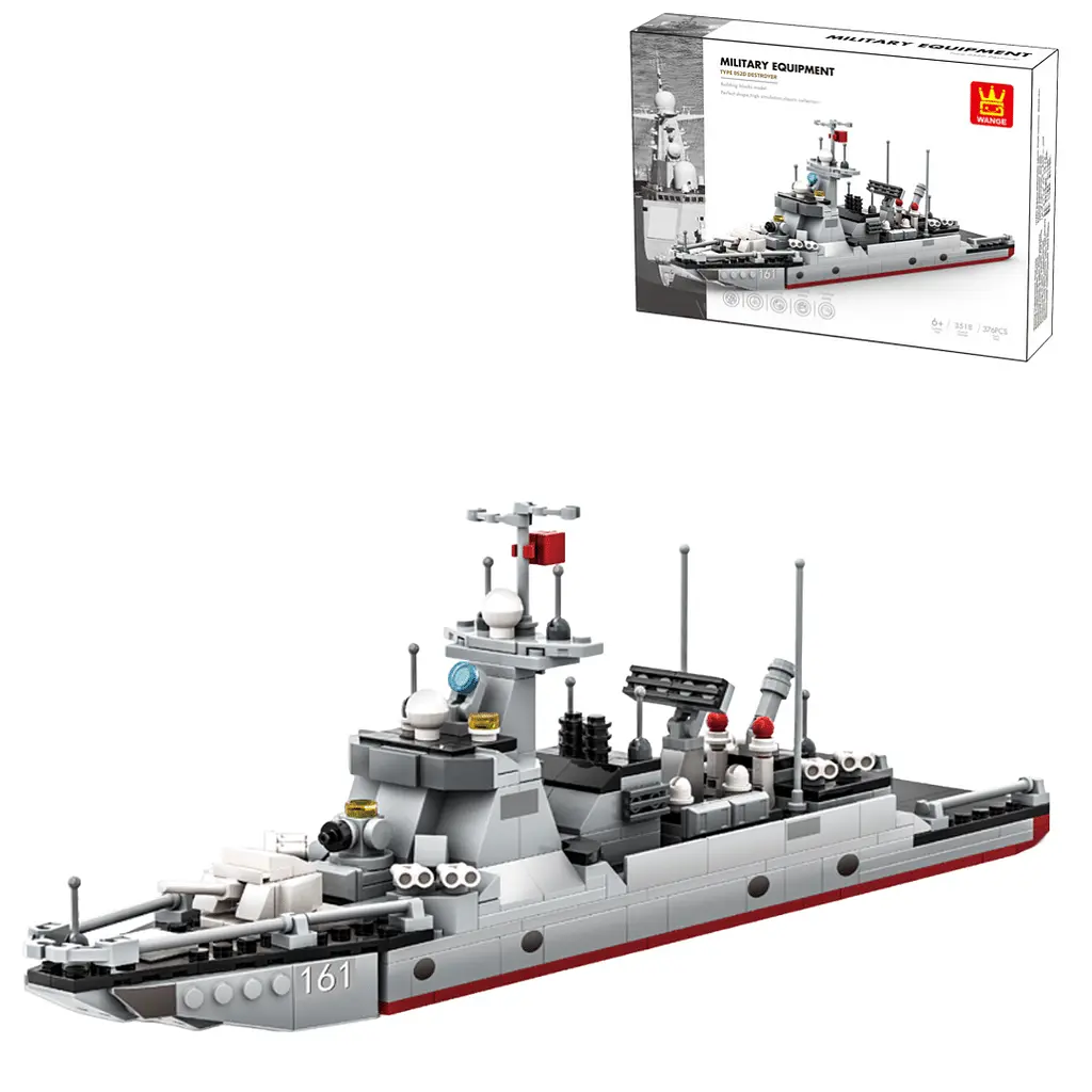 Конструктор Wange военный корабль Type 052D Destroyer детский конструктор, эсминец, 376 деталей - фото 5