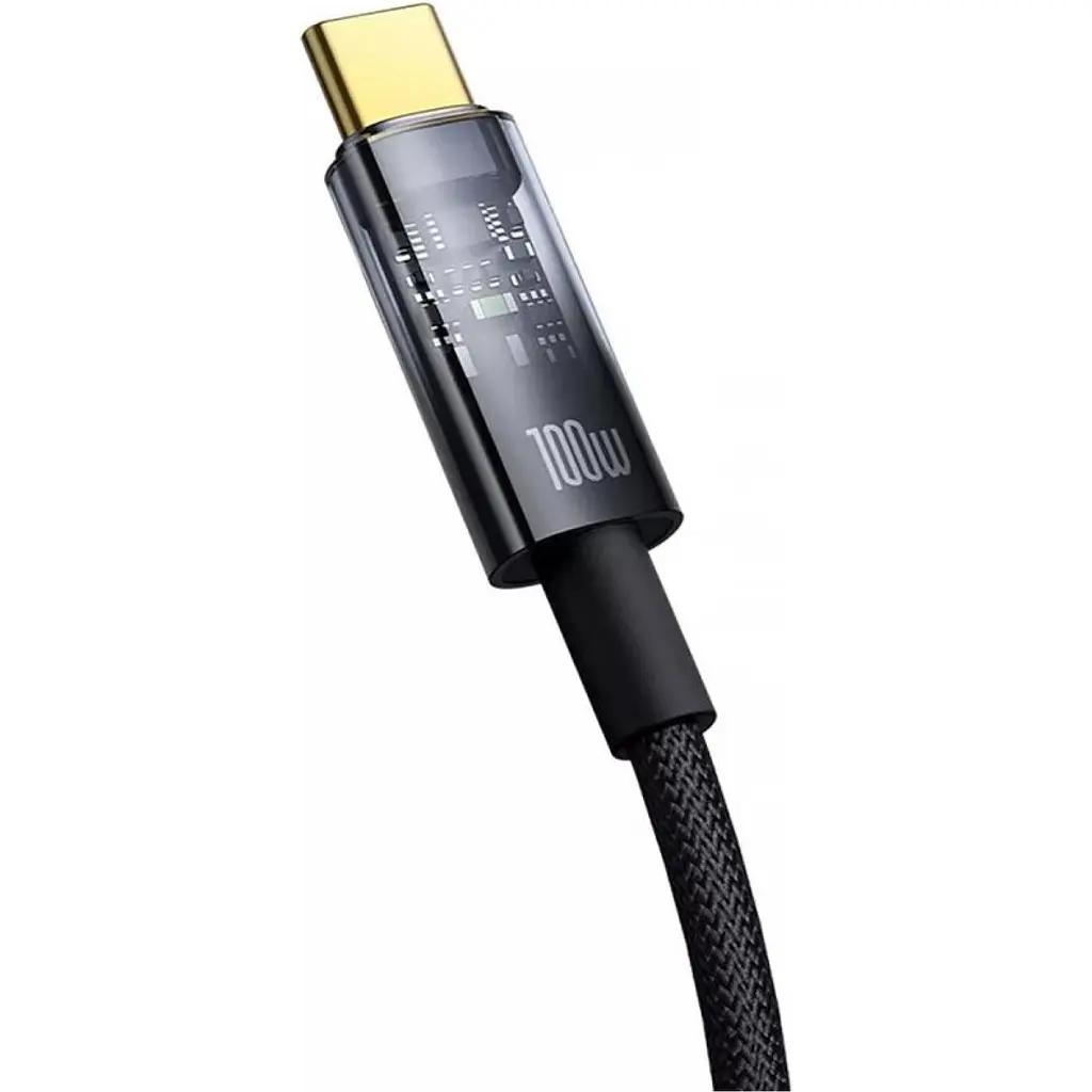 Кабель Baseus Explorer with Auto Shutdown USB-C to USB-C 100w 2m Cluster Black (P10319704111-00) [155540] - фото 3
