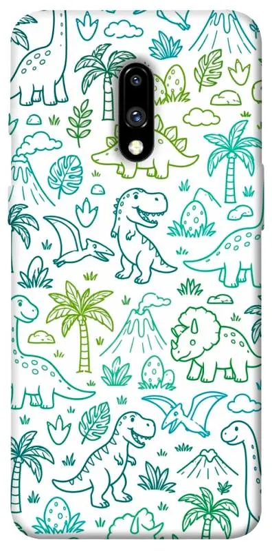 TPU чохол Demsky Dino pattern для OnePlus 7