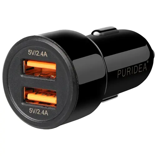 АЗУ PURIDEA CC02 2xUSB Dual Fast Charge black - фото 3