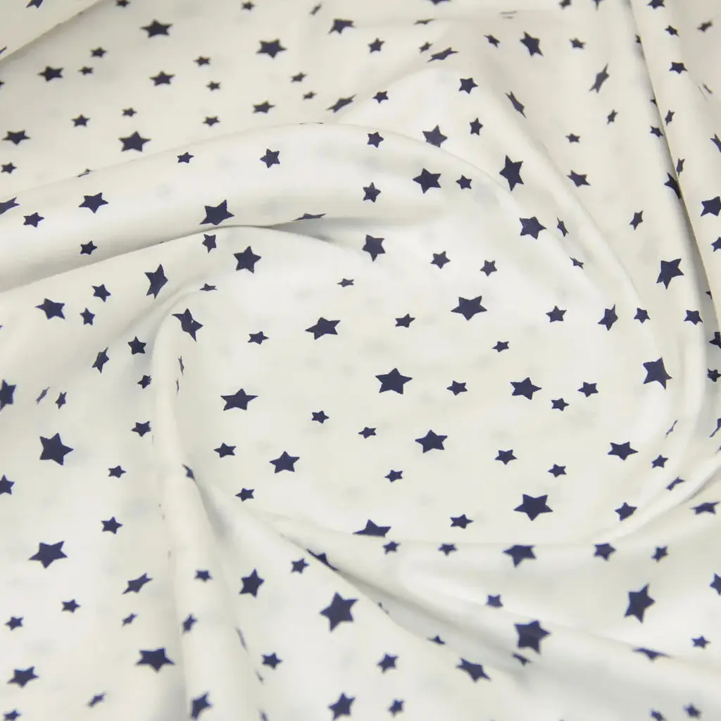 Простирадло на резинці для коляски та люльки Cosas White Stars 40х80х5 см (StarWBlue_FittedStroller_40х80) - фото 4