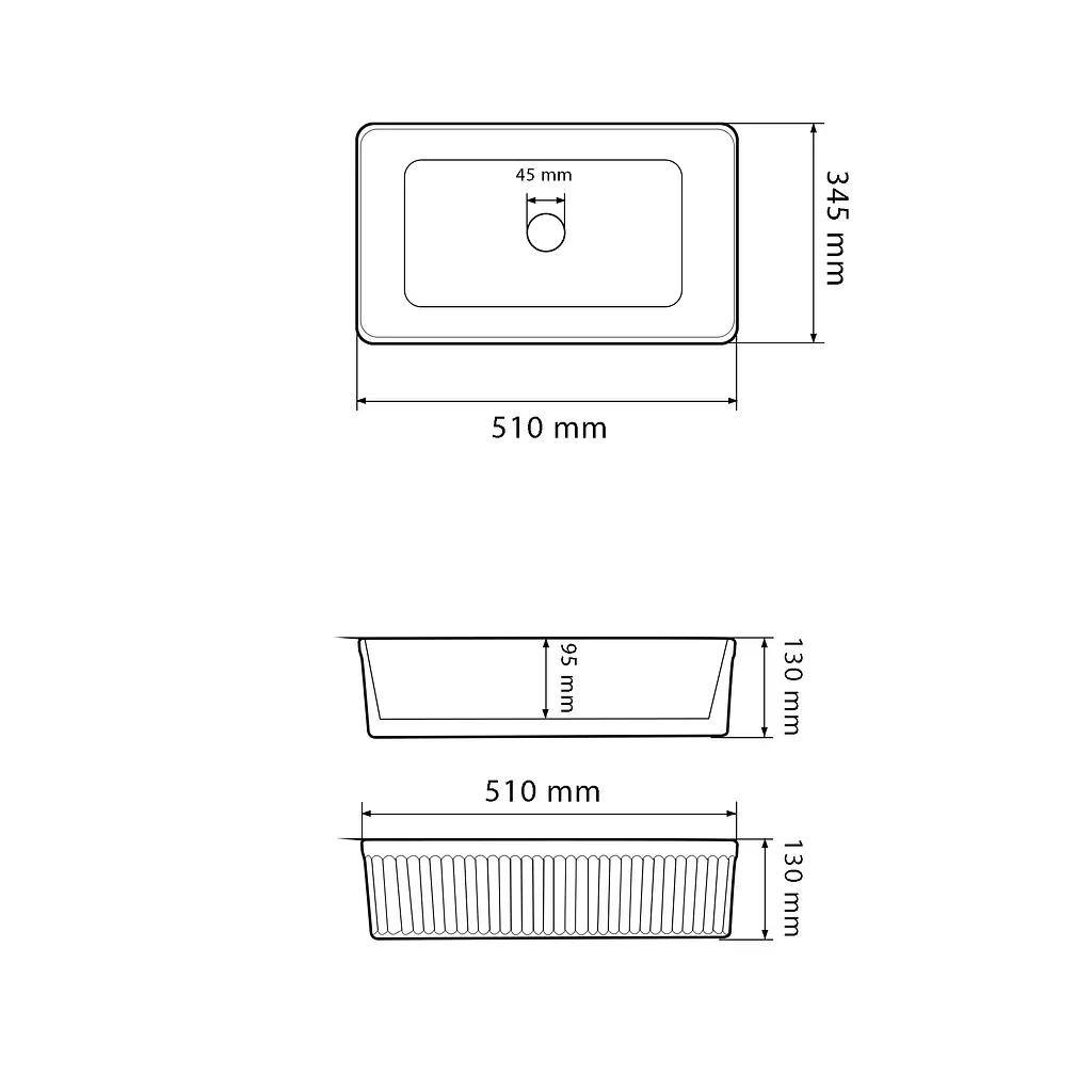 Умивальник VBI Brescia beige matt накладний VBI-013902 - фото 2