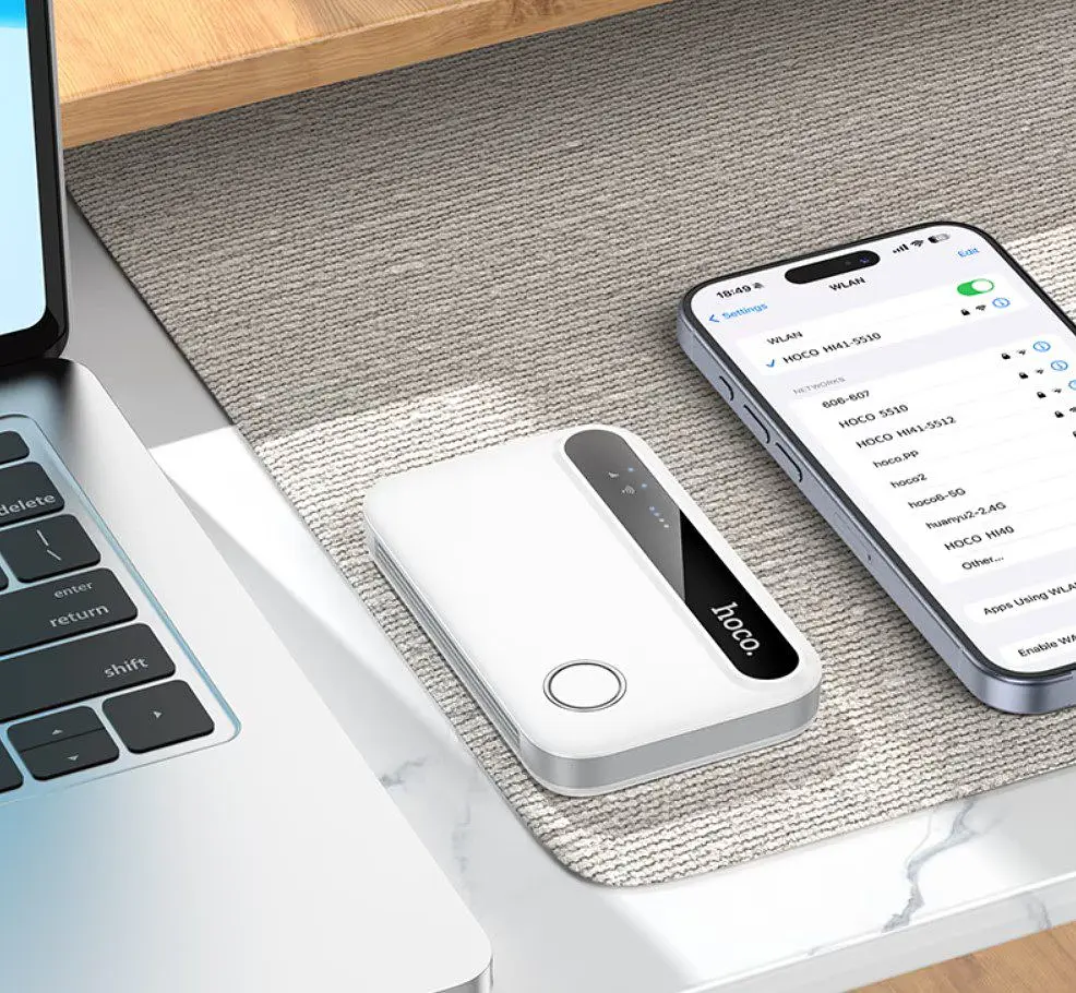 4G роутер HOCO HI-41 WiFi 6, USB, 2100mAh - фото 5
