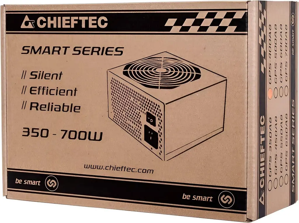 Блок живлення Chieftec 500W (GPS-500A8) Black - фото 3
