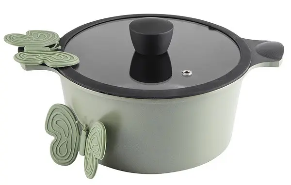 Каструля алюмінієва з антипригарним покриттям Ringel Zitrone Olive 2.5 л d 20 см (RG-2108-20/OL) - фото 4