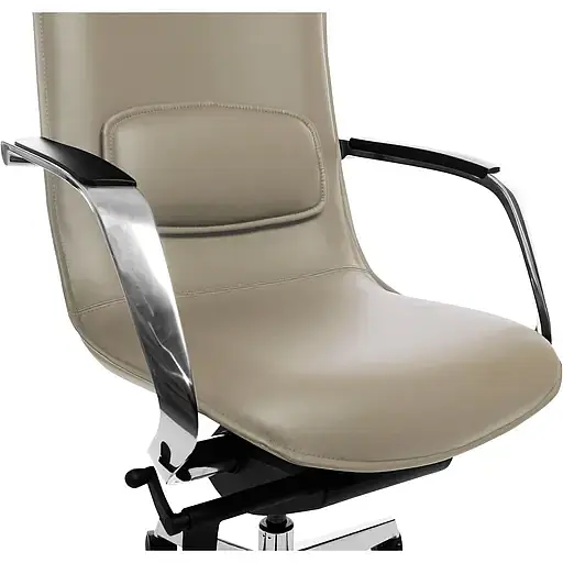Офисное кресло GT Racer X-003F Leather, темно-бежевое (X-003F LEATHER Dark Beige) - фото 7