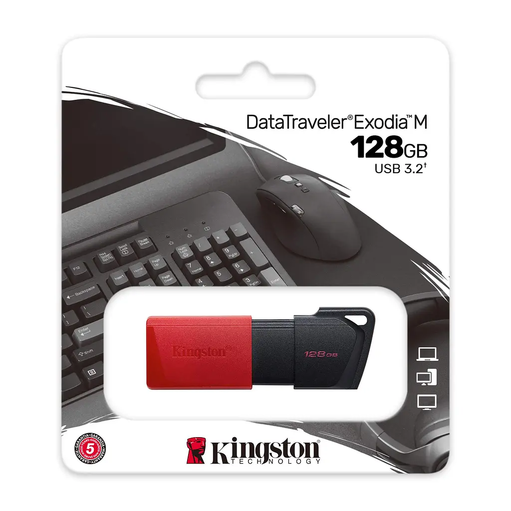 Накопитель 128GB USB 3.2 Type-A Gen1 DT Exodia M Kingston teh0013411 - фото 7