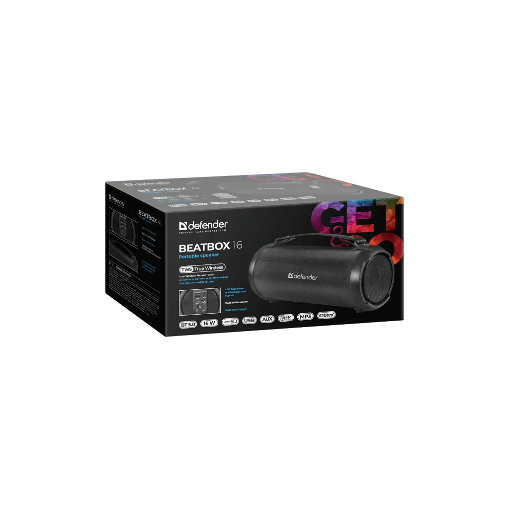 Акустична система Defender Beatbox 16 Black (65216) - фото 5