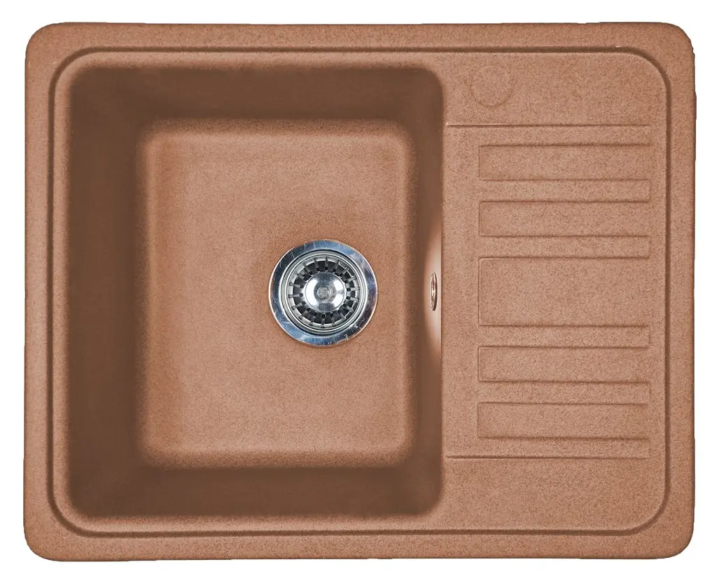 Кухонна мийка Adamant SMALL terra-cotta 570x455x180 мм, з крилом 57 см - фото 3