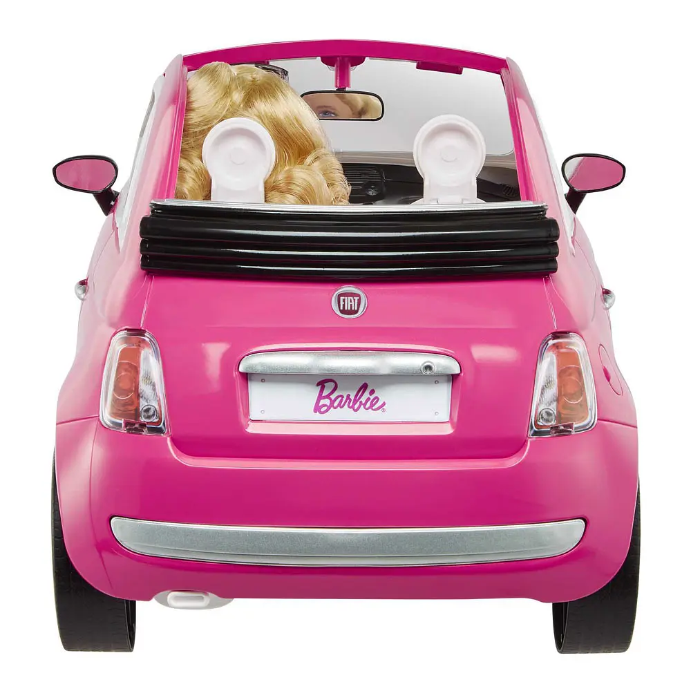 Набір з лялькою Barbie Fiat 500, рожевий (GXR57) - фото 2