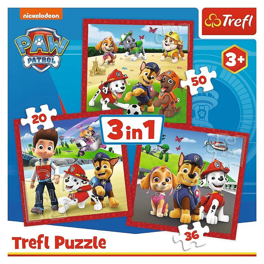 Пазл Trefl Paw Patrol Щасливі собаки 3 в 1 (5900511348675) - фото 5