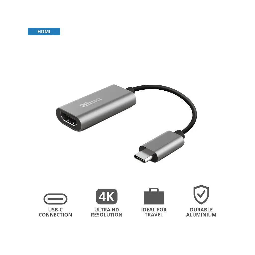 Перехідник Trust USB-C to HDMI Adapter (23774) - фото 10