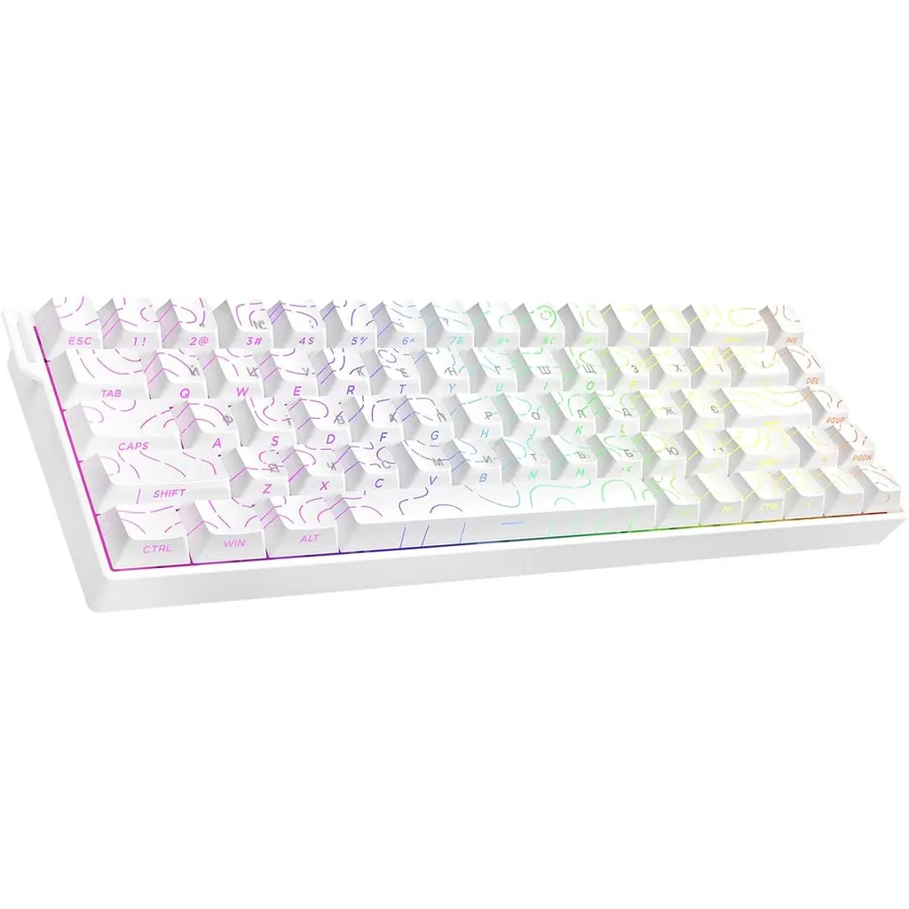 Клавіатура Ajazz AK680 V2 Ice Island Magnetic Switch White (AK680-V2-I-S-W) [175692] - фото 2