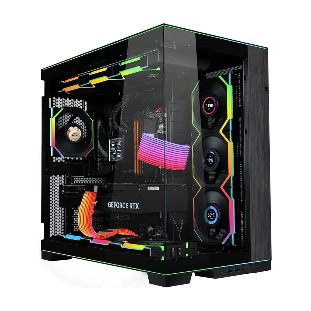 Кулер до корпусу Lian Li UNI Fan SL WIRELESS LCD 120-3, Black (G99.12SLLCD1W3B.00) - фото 3