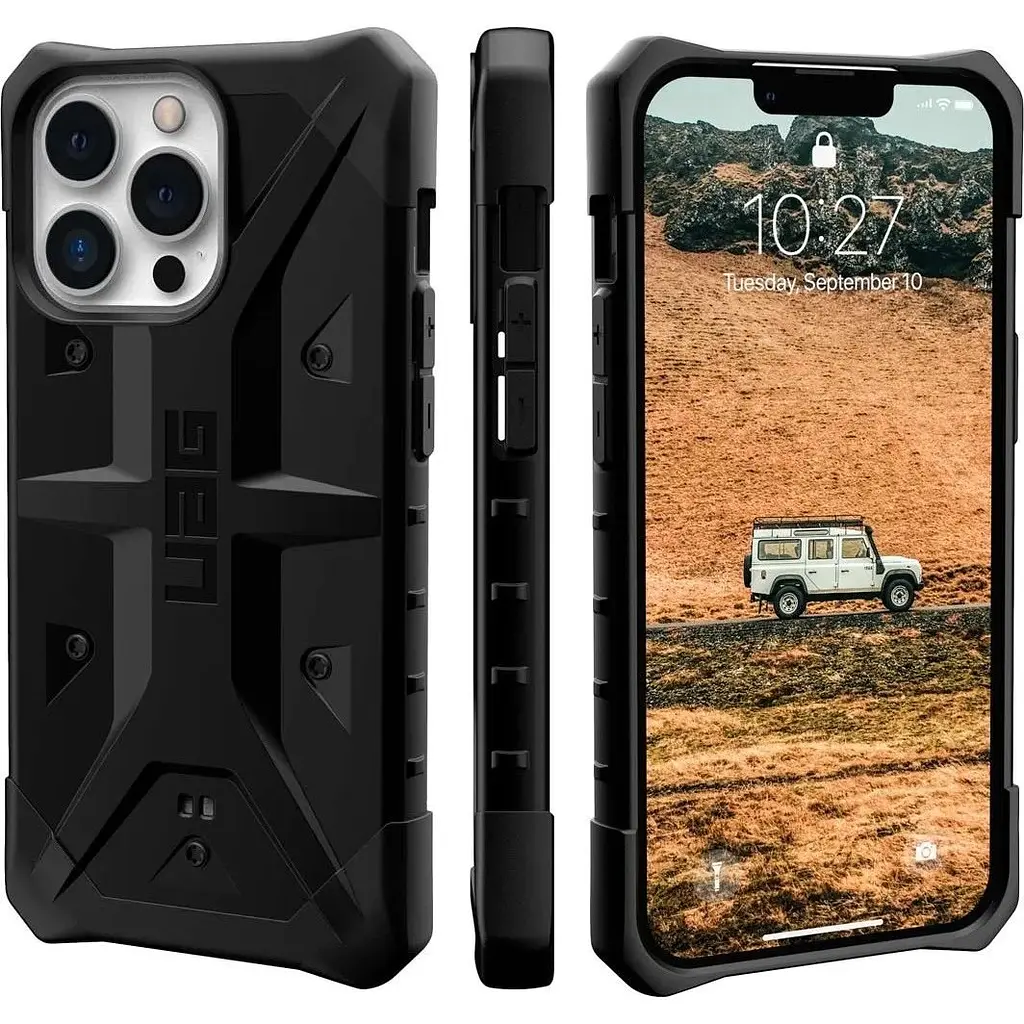 Оригінальний протиударний мілітарі чохол UAG Pathfinder для iPhone 13 Pro (6.1") Black (113157114040) - фото 8