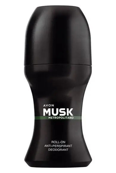 Дезодорант-антиперспірант з кульковим аплікатором Avon Musk Metropolitano (50 мл)