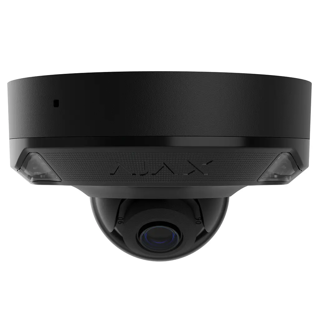 IP-Камера дротова DomeCam Mini HL black, 8мп, 4мм, гібридне підсвічування IR 15м, білий Led 15м Ajax teh0015959 - фото 2