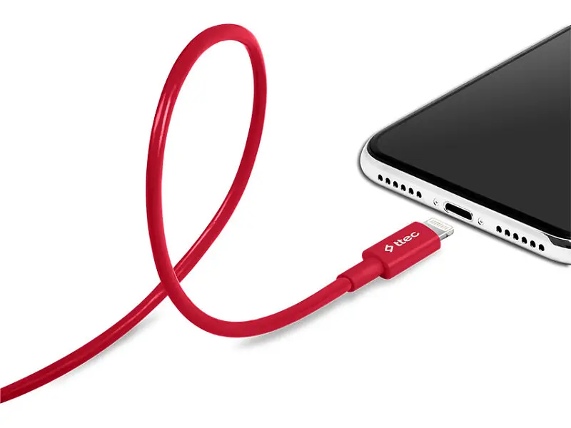 Кабель Ttec Lightning 1m Red (2DK7508K) - фото 5