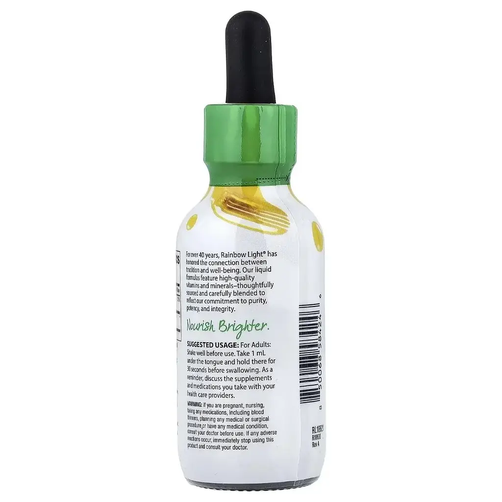 Вітамін D3 та K2 у формі MK-7 Rainbow Light Vitamin D3 + K2 as MK-7 59 мл - фото 4