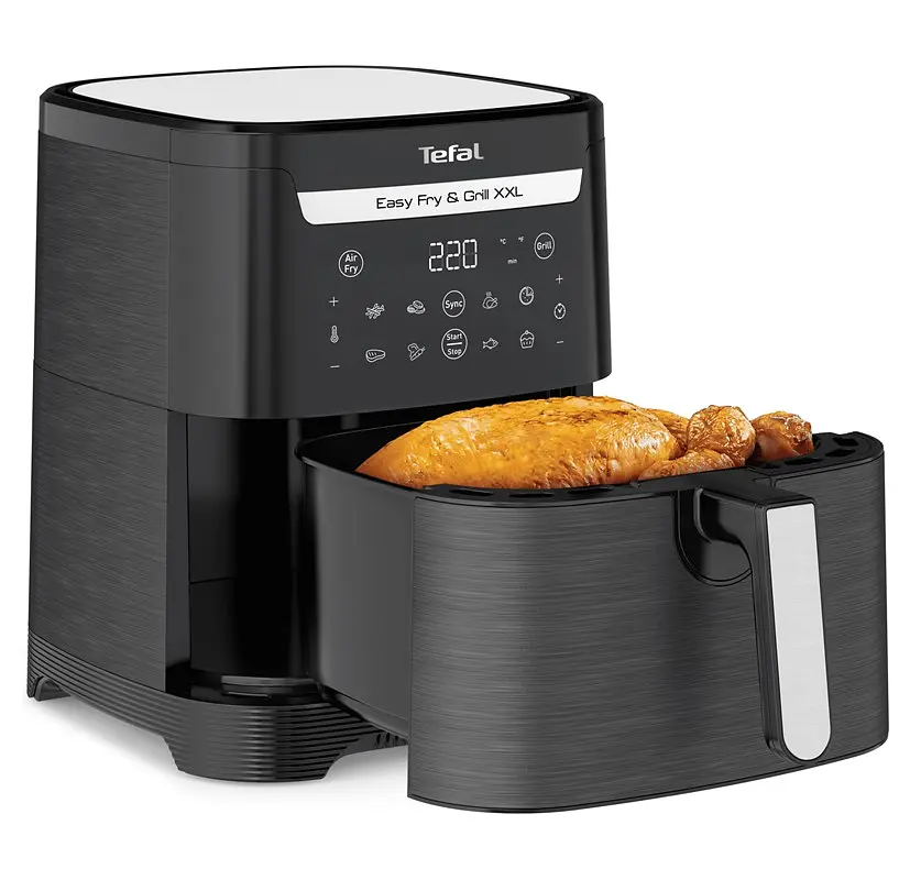 Tefal Мультипіч EasyFry&Grill XXL, 1830Вт, чаша-6.5л, сенсорне керув., 8 програм, пластик, чорний - фото 5