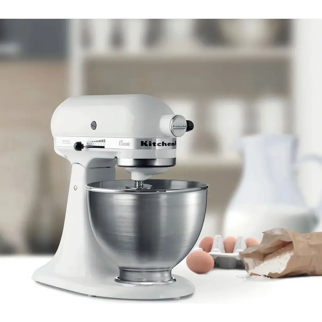 Планетарный миксер KitchenAid Classic 5K45SSEWH White [126225] - фото 4