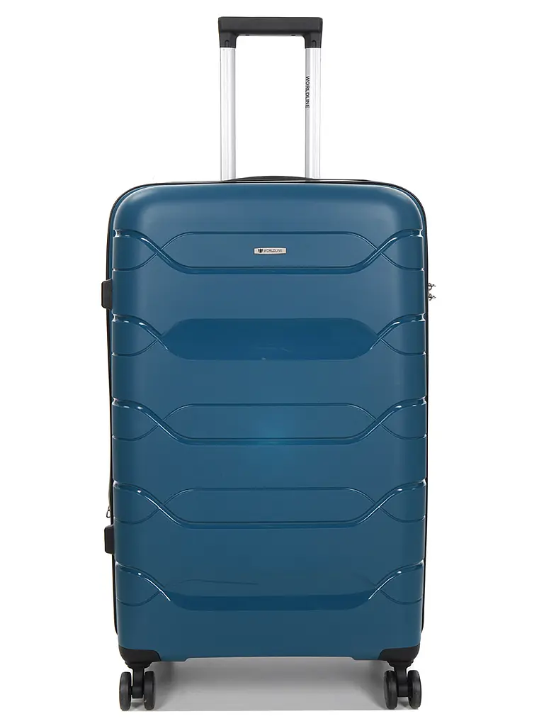 Валіза велика L поліпропілен Worldline Airtex 282 109л 74×47×30см Синій - фото 2