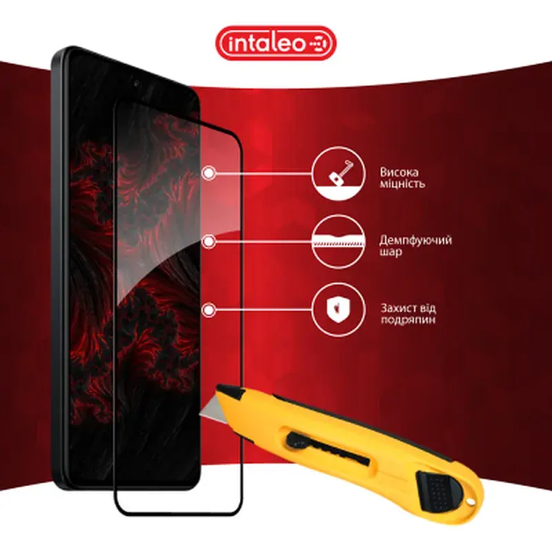 Скло захисне Intaleo Full Glue Xiaomi Redmi 13 Black (1283126592935) - фото 5