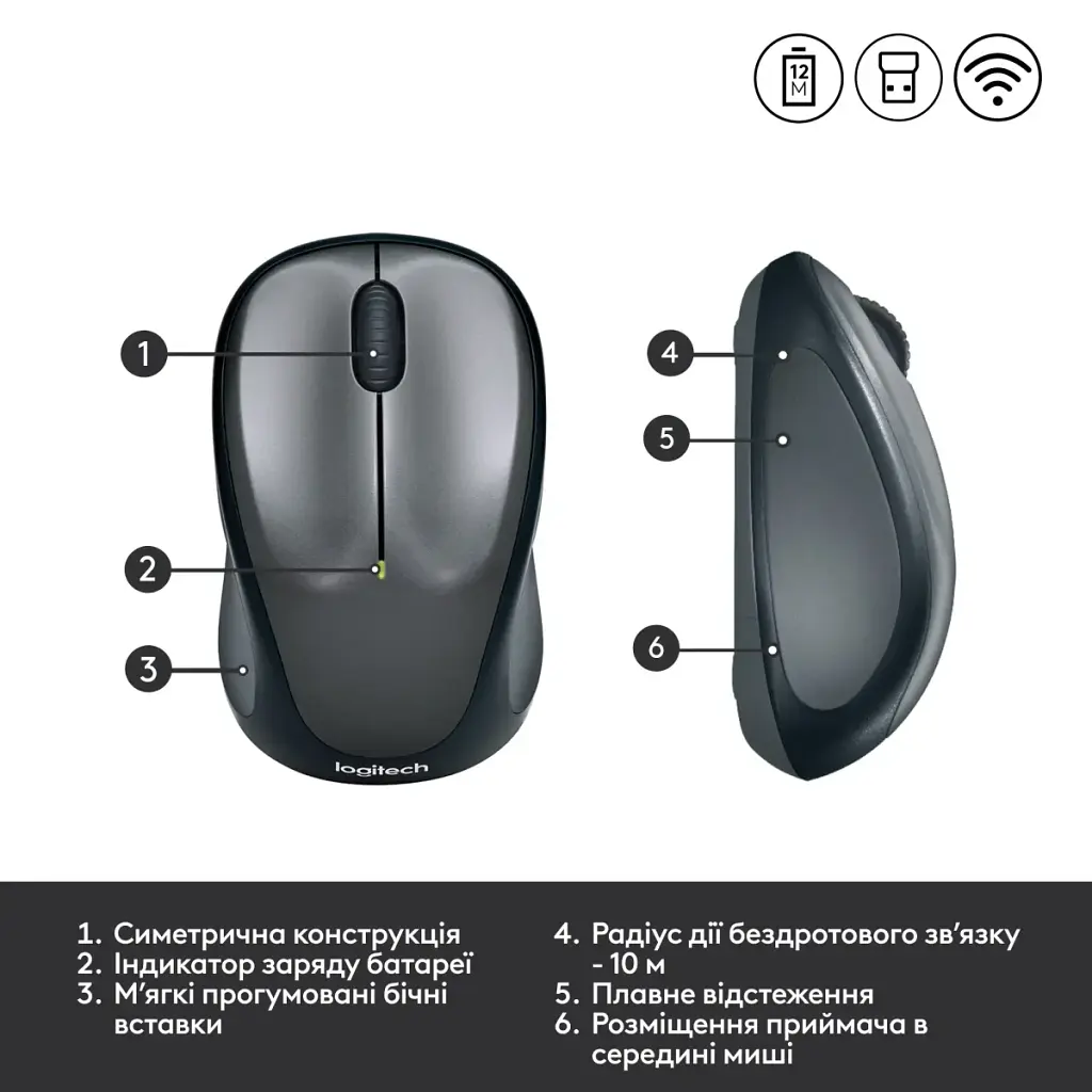 Мишка Logitech M235 Red (910-002496) - фото 6
