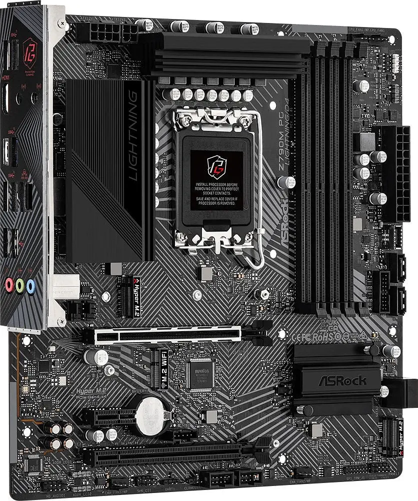 Материнська плата ASRock Z790M PG Lightning/D4 LGA 1700 (Z790M PG Lightning/D4) Б/В - фото 5