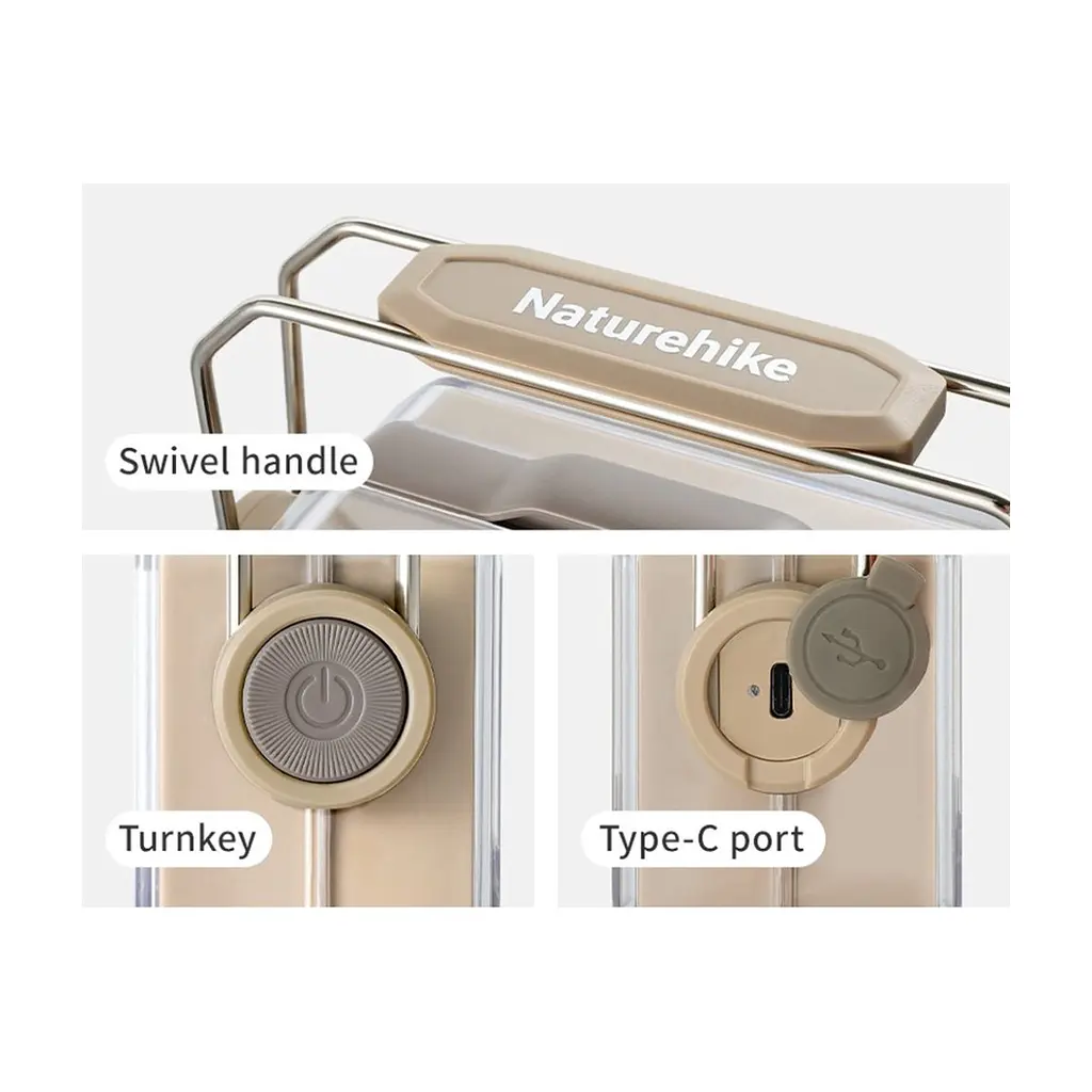 Ліхтар Naturehike Антимоскітний CNK2550ZM013, бежевий (6977465867667) - фото 3